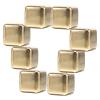 POPETPOP Reusable Stainless Steel Ice Cubes, 8-Piece Set, Flavor-Neutral Whiskey Stones with Fast Cooling view 1
