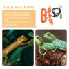 HYTROVE Adjustable Leather Lizard Leash with Harness for Bearded Dragons and Lizards view 3