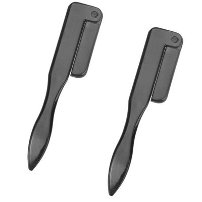 VILLCASE 2-Piece Foldable Stainless Steel Eyebrow Brushes