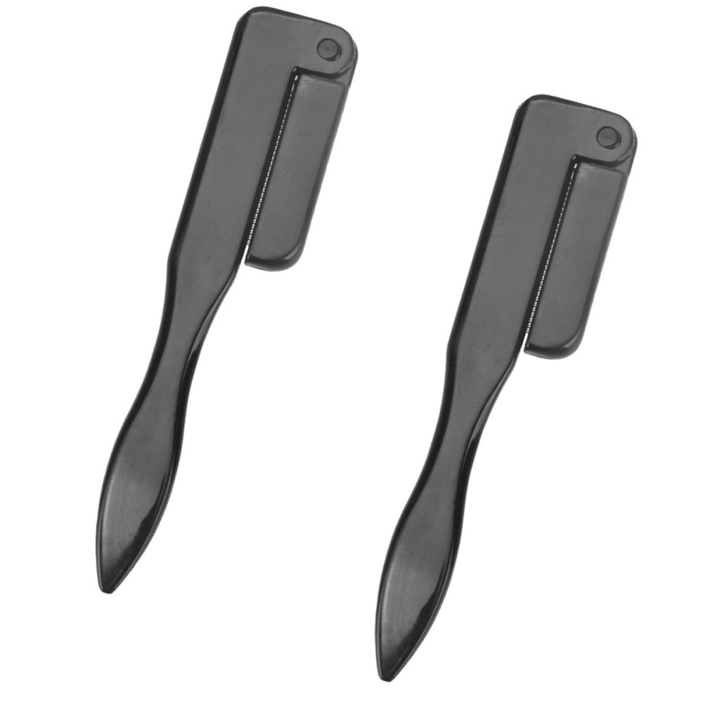 VILLCASE 2-Piece Foldable Stainless Steel Eyebrow Brushes