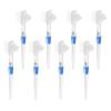 CATIEBYE 8-Piece Compact Plastic Denture Brush with Soft Bristles for Thorough Cleaning, Seniors, and Daily Oral Care on the Go view 1