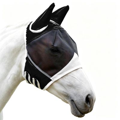 Fly Mask for Horses, Breathable Mesh, UV Protection, with Ears