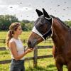 Fly Mask for Horses, Breathable Mesh, UV Protection, with Ears view 2