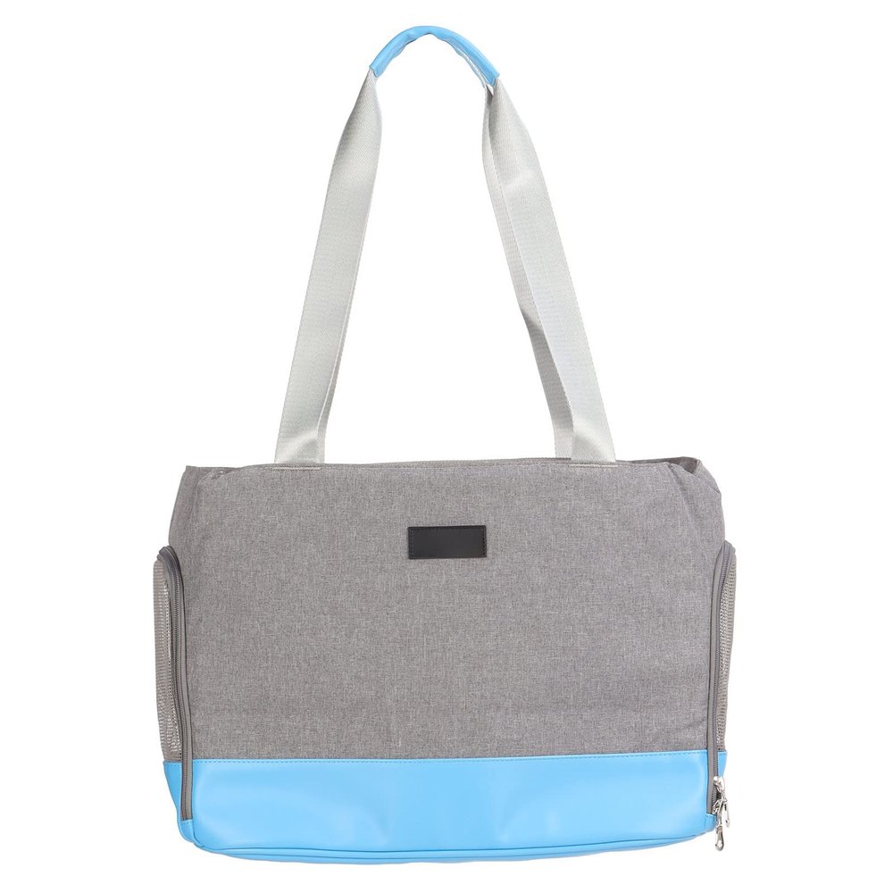 MAMJENNI Waterproof Pet Shoulder Bag, Breathable Travel Carrier for Cats, Dogs, and Rabbits (Blue)