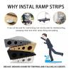 Self-Adhesive Threshold Ramp, Gray, 70 × 1 × 2 cm view 4