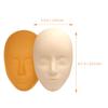 AlpenLife Basics Silicone Practice Face Skin for 5D Microblading and Tattoo Practice, Comfortable and Easy to Clean, with Removable 3D Stand for Beginners and Professionals view 2