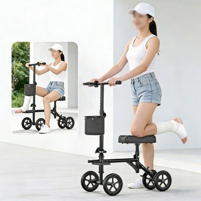Foldable Fracture-Rehabilitation Rolling Walker with Adjustable Height
