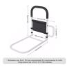 Portable Bed Safety Rail, 150 kg, Adjustable Steel Support Bar view 2