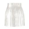 Halloween Harness Fringe Skirt for Clubwear and Fashion Performances, Open-Crotch Half-Dress (White, One Size) view 4