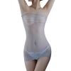 Generic 2026 New Sexy Sheer Mesh Bodysuit, Seductive Lace Teddy Lingerie (Gray, One Size) view 1