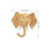 CALLARON Vintage-Style Elephant-Shaped Brass Furniture Knob view 2