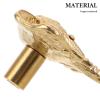 CALLARON Vintage-Style Elephant-Shaped Brass Furniture Knob view 3