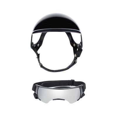 Hrtyvhin Impact-Resistant Dog Helmet and Sunglasses Set for Cycling and Hiking