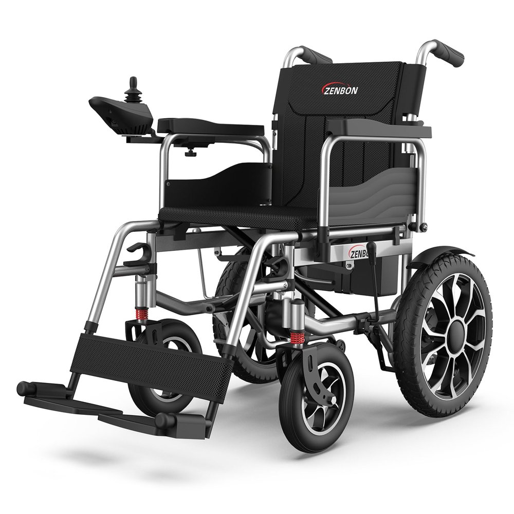 Folding Electric Wheelchair, 30 km Range, 330 lb Capacity