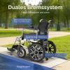 Folding Electric Wheelchair, 30 km Range, 330 lb Capacity view 2
