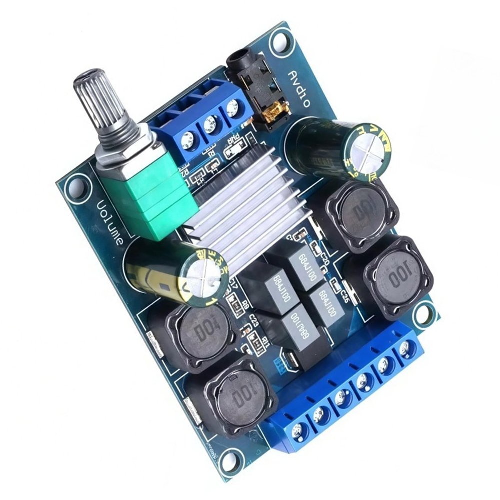 Ranuw Advanced Power Amplifier Module XY502, 2 x 50 W, with Short-Circuit Protection for Car Audio