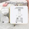 3-Tier Salon Trolley with 360° Swivel Wheels, Easy to Assemble, Mobile Cart for Hair Salons view 4