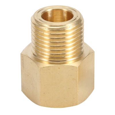 OVAQUIXI CO2 Tank Adapter, Brass W21.8 to CGA320 Converter for Aquarium Regulators, Paintball CO2 Tank Compatible