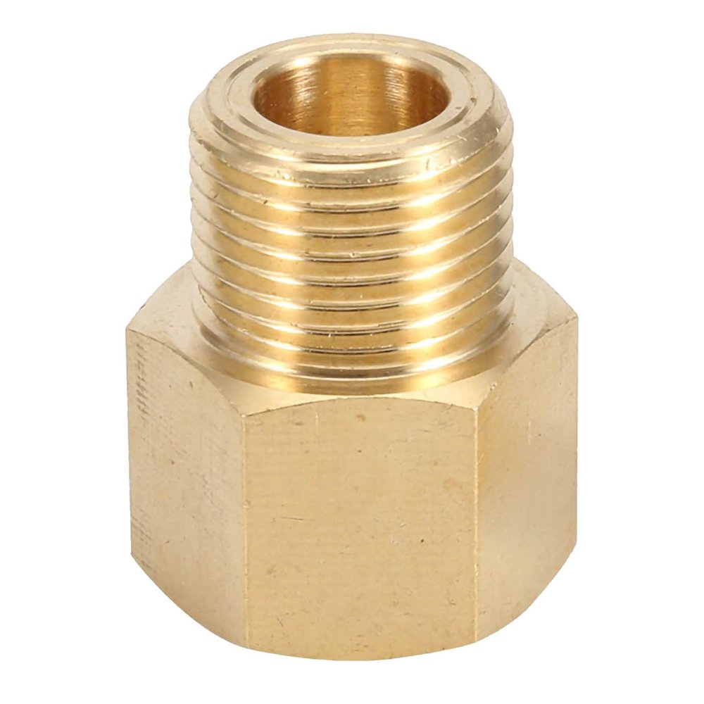 OVAQUIXI CO2 Tank Adapter, Brass W21.8 to CGA320 Converter for Aquarium Regulators, Paintball CO2 Tank Compatible