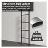 Adjustable Bed Ladder for Top Bunks | Sturdy Climbing Step for Safe Loft Bed Access view 4