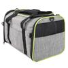 Portable Foldable Pet Travel Carrier with Expandable Side, Plush Pad and Safety Leash for Small Dogs and Cats view 4