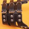 Leather Dog Muzzle, Adjustable, Breathable, Black, L view 3