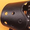 Leather Dog Muzzle, Adjustable, Breathable, Black, L view 4