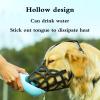 Breathable Adjustable Dog Muzzle, No. 2, Black Nylon Tape view 3