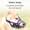 Soft Anti-Bark Muzzle for Medium Dogs, Breathable, Adjustable, Front Opening (Red, No Reflective Tape, XS) view 3