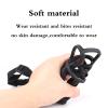 Soft Anti-Bark Muzzle for Medium Dogs, Breathable, Adjustable, Front Opening (Red, No Reflective Tape, XS) view 4