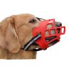 Dog Muzzle, Anti-Bark Muzzle for Dogs, Breathable, Adjustable, Humane Design, Allows Panting and Drinking (Red, S) view 1