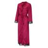 Generic Women's Seductive Long Silk Robe with Babydoll Lingerie Design view 2