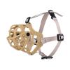 Dog Muzzle with Extra-Soft Padding, Khaki, Size M view 1