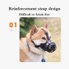 Dog Muzzle with Extra-Soft Padding, Khaki, Size M view 3
