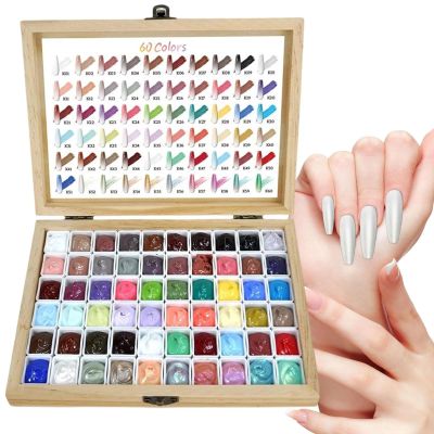 Patting Gel for Nails, 60-Color Manicure Accessory Set