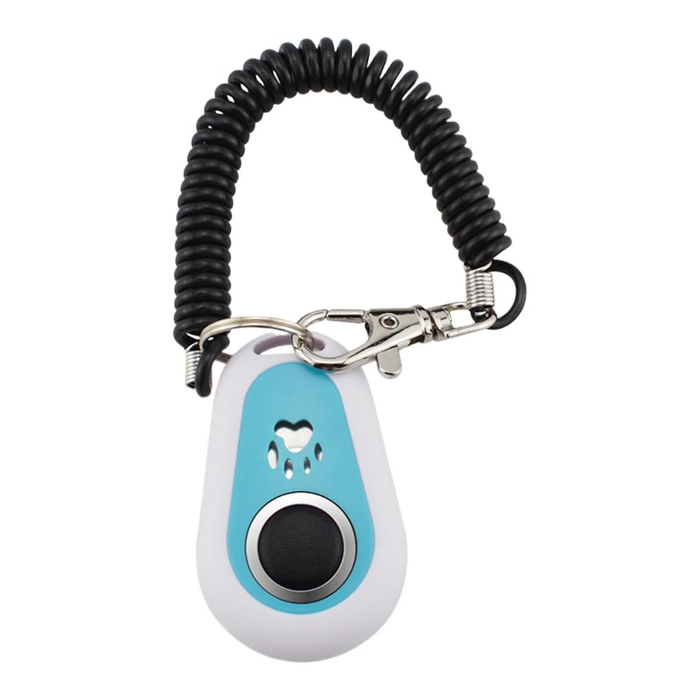 zwxqe Two-Tone Oval Dog Training Clicker with Wrist Strap