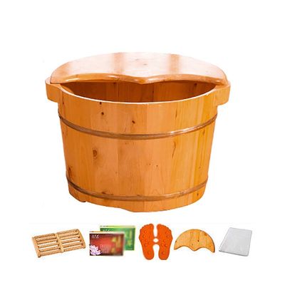 VHcgCGJ Handcrafted Cedar Wood Foot Bath Tub