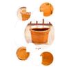 VHcgCGJ Handcrafted Cedar Wood Foot Bath Tub view 2