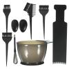 RUNROTOO Plastic Hair Dye Bowl and Brush Set with Stiff Comb-Bristle Design, 1 Set, Random Style view 1