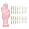 TIDTALEO Flexible Silicone Manicure Practice Hand for Nail Art view 1