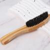 Beard Brush with Handle, 2-Pack, Bamboo, Brown, for Christmas Parties view 3