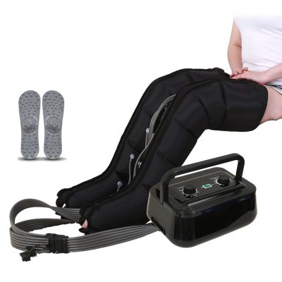 Air Compression Leg Massager with 6 Chambers for Legs, Arms, Waist, and Feet