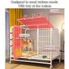 Indoor Dog Crate with Double Doors, Locking Wheels and Removable Tray for Medium to Large Dogs view 4