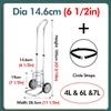Removable Oxygen and Acetylene Cylinder Cart, Portable Single-Cylinder Hospital Gas Cart view 4