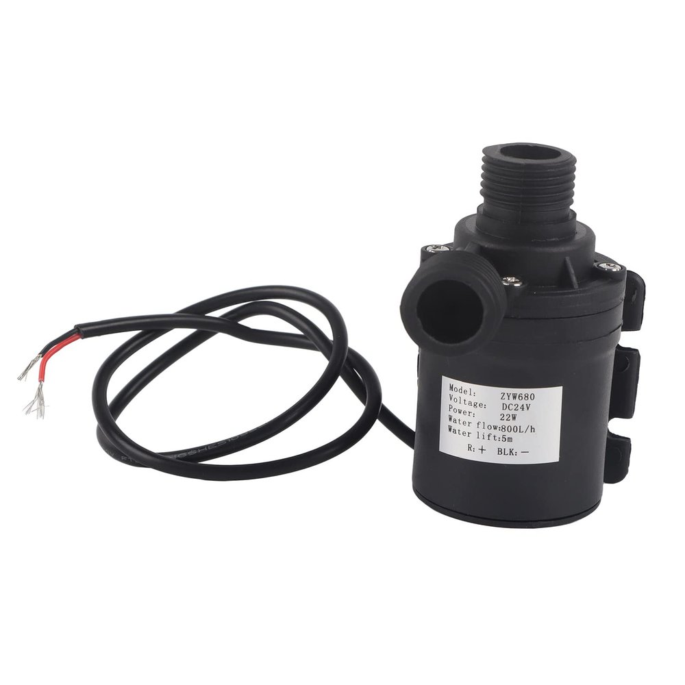 ZAWELIYO DC 24V Efficient Warm Water Circulation Submersible Pump 800L for Aquarium, ABS Plastic