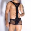 JIPKHL Men's Sexy Mankini Jockstrap Bodysuit, Breathable Thong Underwear view 3