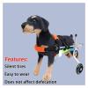 Adjustable Supportive Dog Wheelchair with Harness, Lightweight, Red, XS view 4