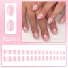 Short Oval Glossy ABS Artificial Nails, 32-Piece Set view 2