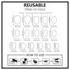 Short Oval Glossy ABS Artificial Nails, 32-Piece Set view 3