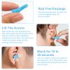 Upgraded Earplugs for Sleeping, Noise Reduction, with Storage Case, Reusable Soft Foam, Blue view 4